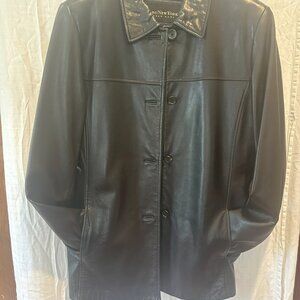Black Leather Jacket Andrew Marc
